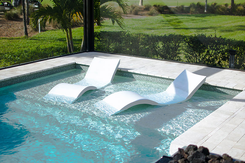 Chairs by Pool