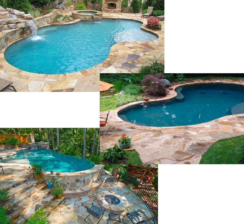 Stone Pool Decking