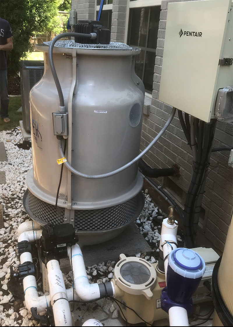 Pool Cooler Installed