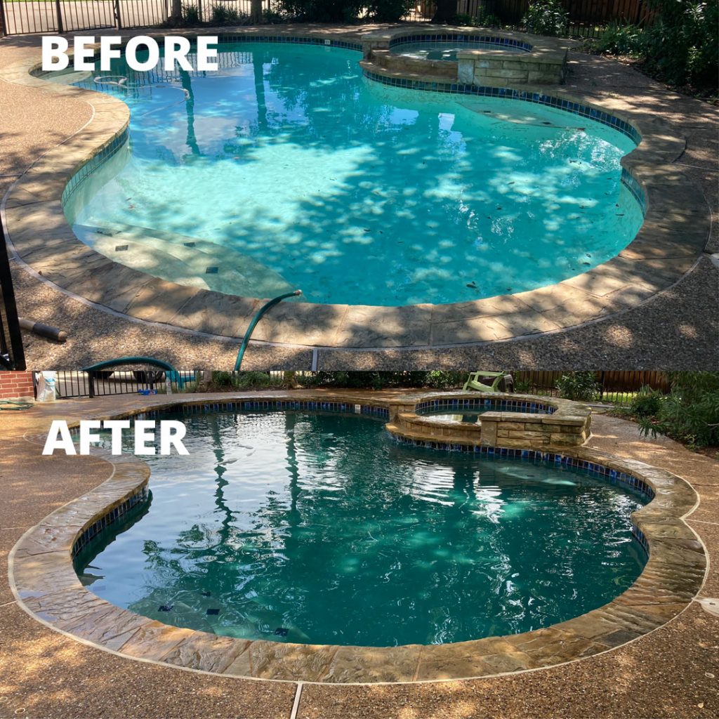 Before & After Pool Plaster Resurfacing