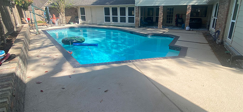 Dallas Pool Remodel before picture