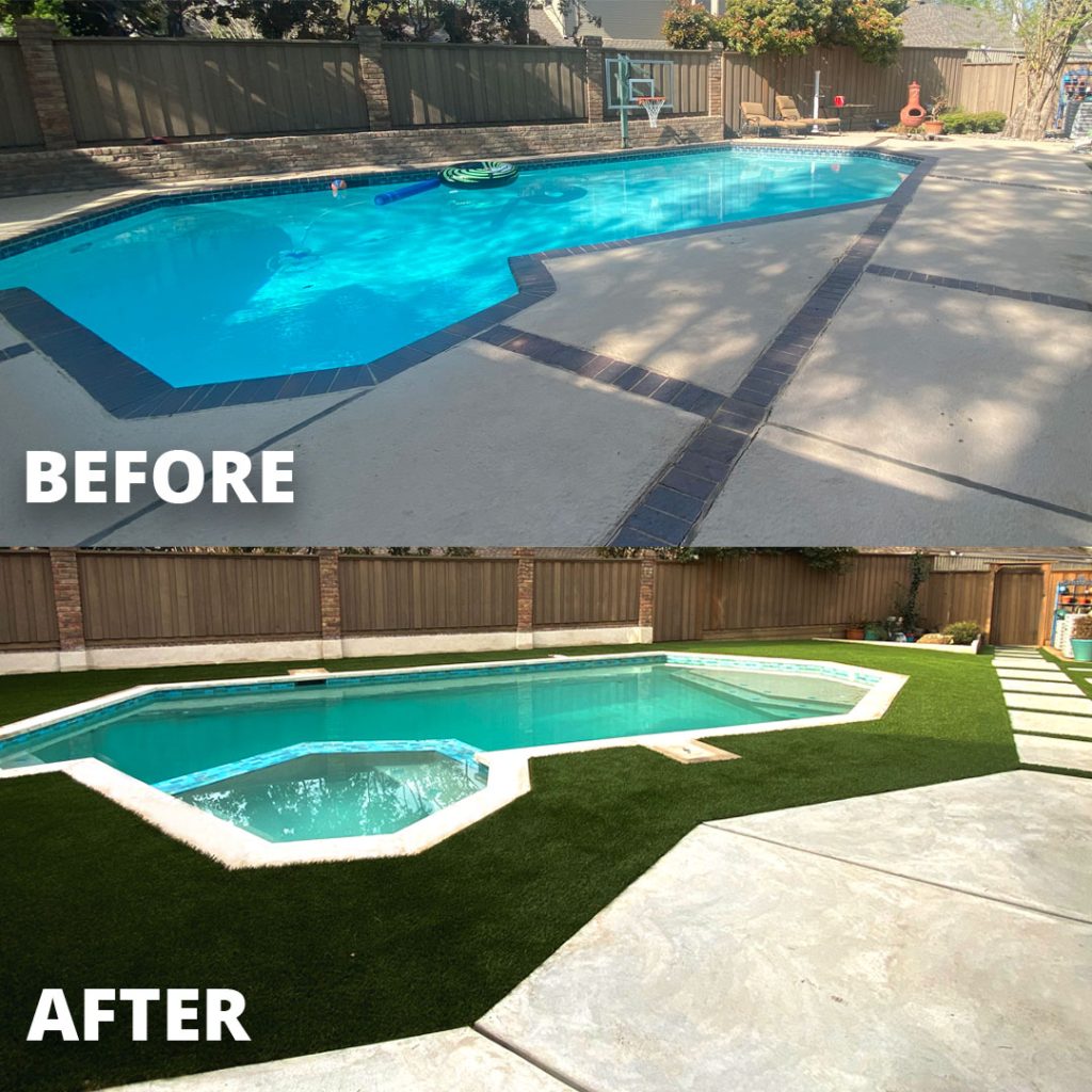Dallas Pool Remodel: Before & After
